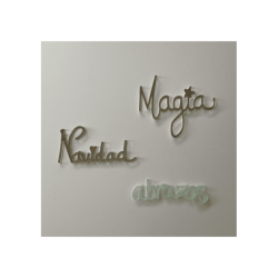 Kit palabras metacrilato - Navidad, Magia y Abrazos