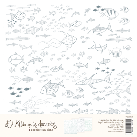 Kit papel Vellum - Hablando de sirenas