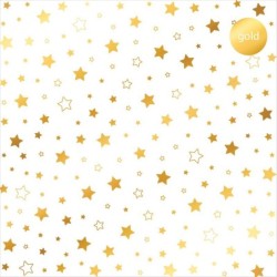 Acetato Foil - Stars gold