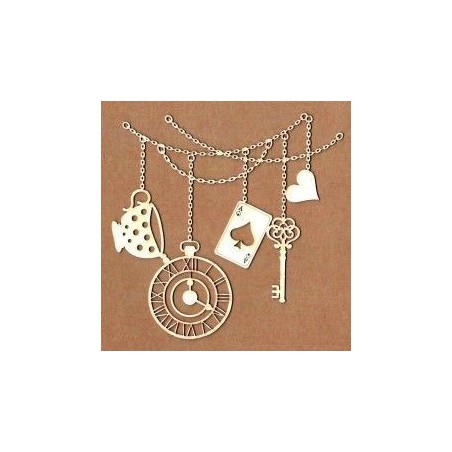Chipboard - Cadenas Wonderland