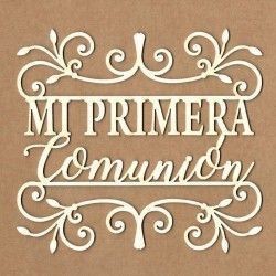Chipboard - Mi primera comunión entre bordes