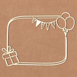 Chipboard - Marco cumpleaños