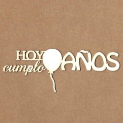 Chipboard - Hoy cumplo años con globo