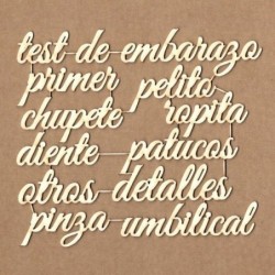 Chipboard - Frases de embarazada
