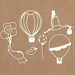 Set Chipboard - Girl from the sky