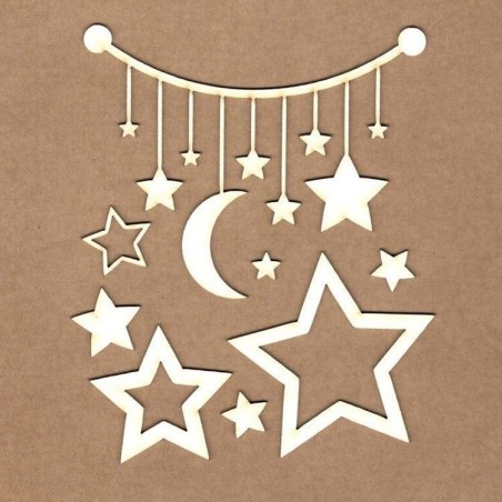 Chipboard - Móvil estrellas