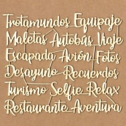 Chipboard - Frases Trotamundos