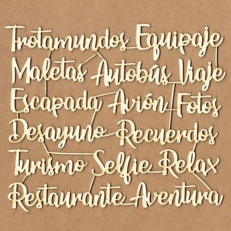 Chipboard - Frases Trotamundos