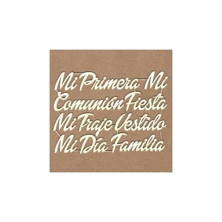 Set de chipboard - Mensajes de comunión