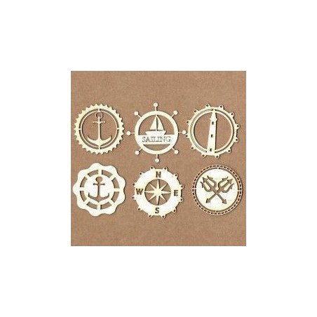 Set de chipboard - Chapas Sailing
