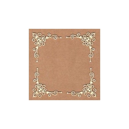 Chipboard - Esquina forja sin arista