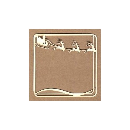 Chipboard - Marco cuadrado Noél