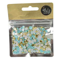 Lentejuelas (mix) - Gold & Blue